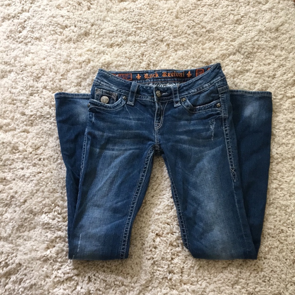 Rock Revival Tori Straight Jeans. (28)